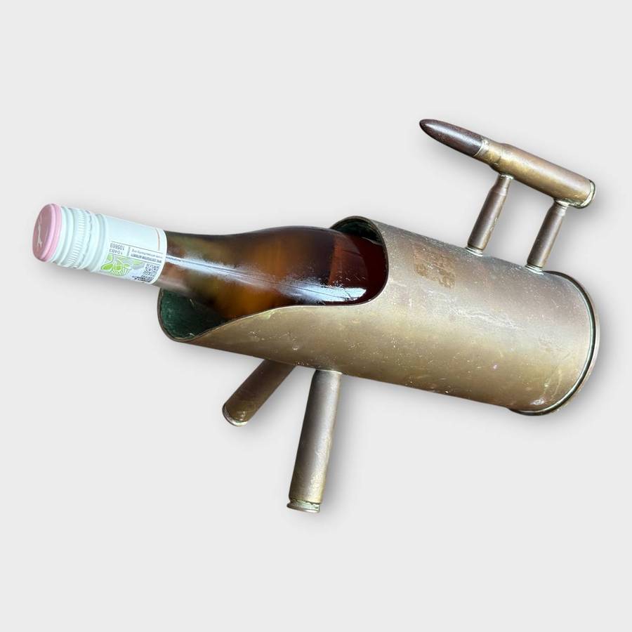 Vintage Military Shell Casing Wine Bottle Stand (Heavy - 2.429kg)