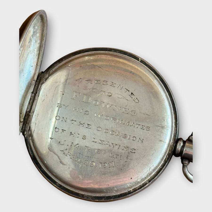 Antique Dennison Sterling Silver Watch Case  Presentation Piece, 1921 (Extremely Rare Case)