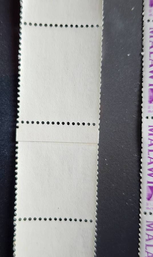 MALAWI-  1964-1966 ½d   VIOLET    MOTHER & CHILD-RARE JOINED COIL Strip of 5, X 2-superb,scarce