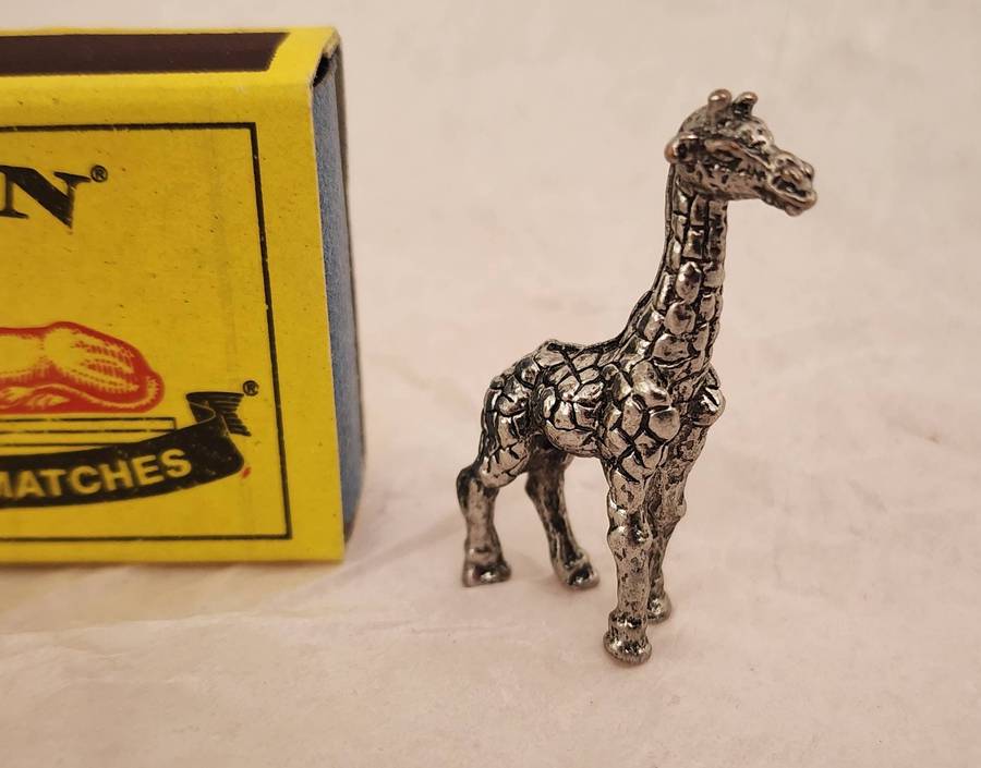Printers TRAY decorative piece - Silver GIRAFFE- well detailed and a lovely item, must see!   WOW
