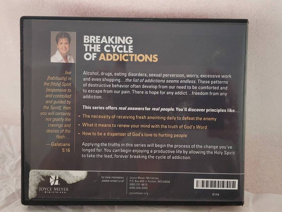 CD Music- JOYCE MEYER Ministries "Breaking the Cycle of ADDICTIONS" -destroying habits & mindsets