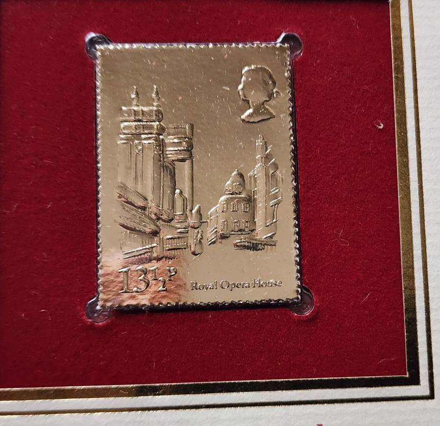 STAMPS - GB FDC's (5) London 1980 with 22 Ct GOLD stamps- amazing and wonderful bargain, scarce (5)