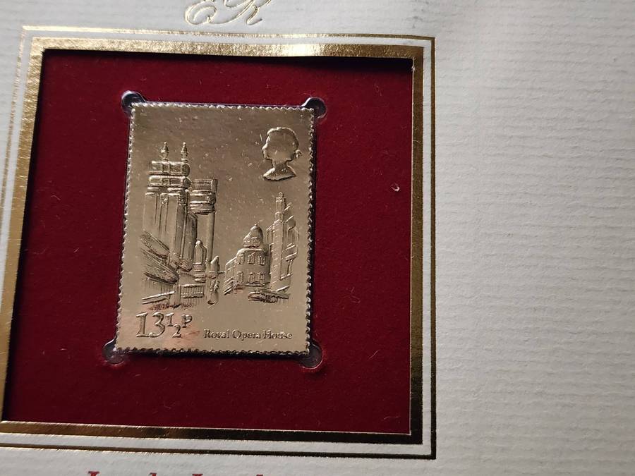 STAMPS - GB FDC's (5) London 1980 with 22 Ct GOLD stamps- amazing and wonderful bargain, scarce (5)