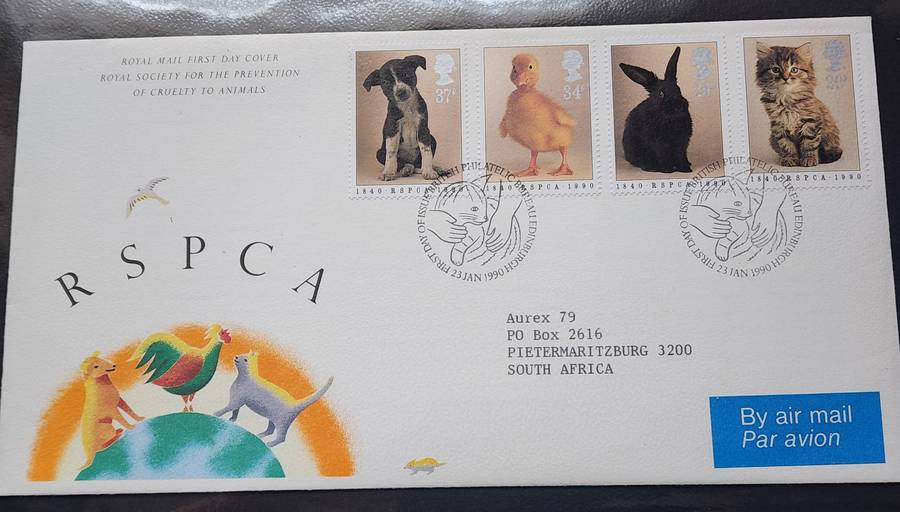 STAMPS - GB FDC's (2) RSPCA Animals & GB Anniversaries- 1989 /90 superb covers, lovely topics!