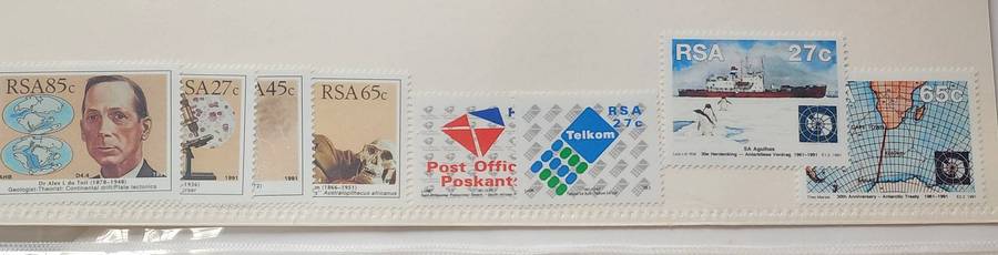 Stamps -SOUTH AFRICA 1991 Full complete YEAR PACK- stamps and strips! Amazing bargain