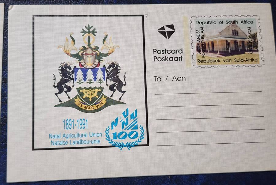 STAMPS - RSA 4 Older mint POST CARDS- Mountain club, ships, Cancer, Agriculture- lovely scarce lots