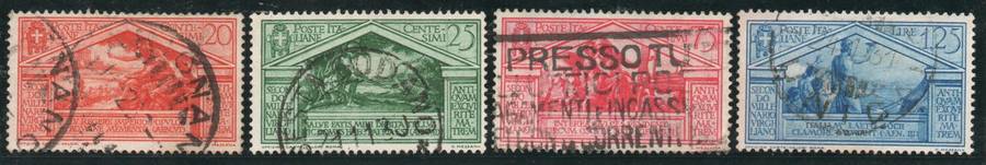 Italy 1930 `Virgil birth centenary` part set of 4 very fine used. SG 291-2 & 295-6. Cat £17,20(2013)