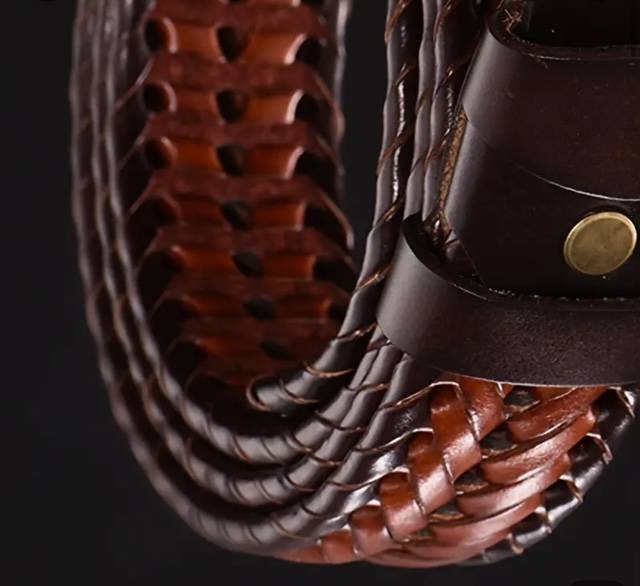 MENS GENIUNE LEATHER COWHIDE BELT 110CM