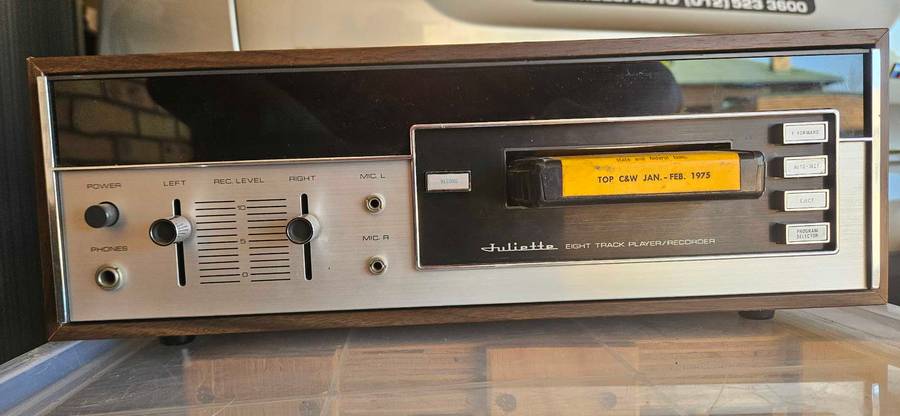 Juliette 8 track Casette recorder