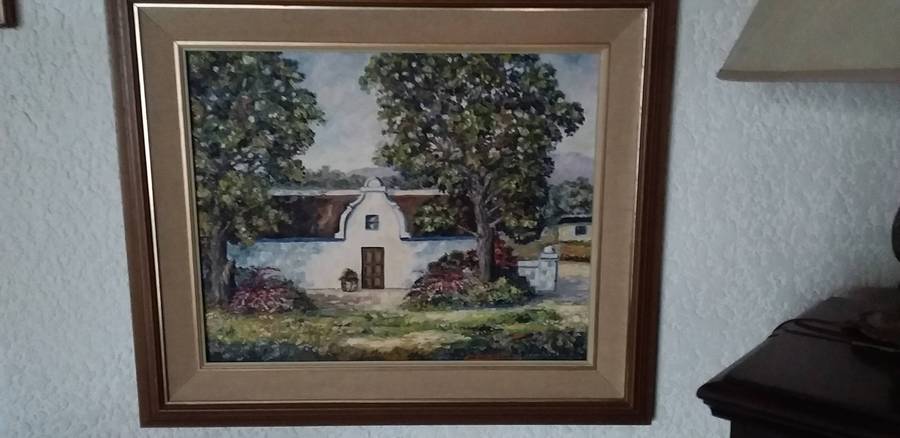 Cape Dutch House Oil On Board
