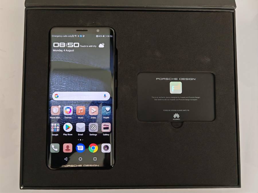 Porsche Design Huawei Mate RS 256GB Dual Sim 4G/LTE Smartphone (Black) - Collectors dream