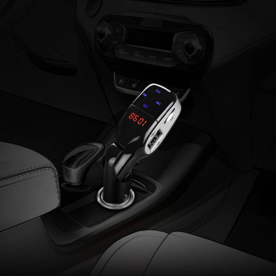 Bluetooth Car Kit MP3 Player Hands-free Call Wireless FM Transmitter