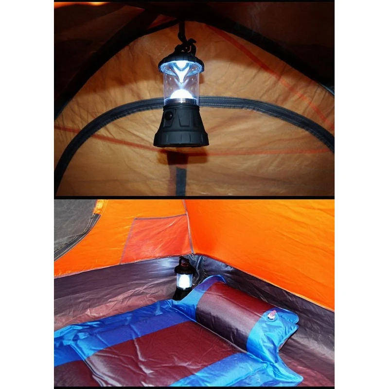 11 LED Bulbs Camping Fishing Bivouac Lantern Light built in Hook