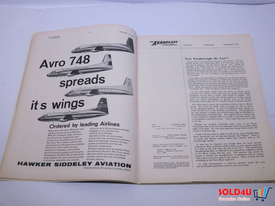 The Aeroplane and Astronautics Magazine 14 SEP 1961 - 1911 - 1961 - 50 Years of Progress