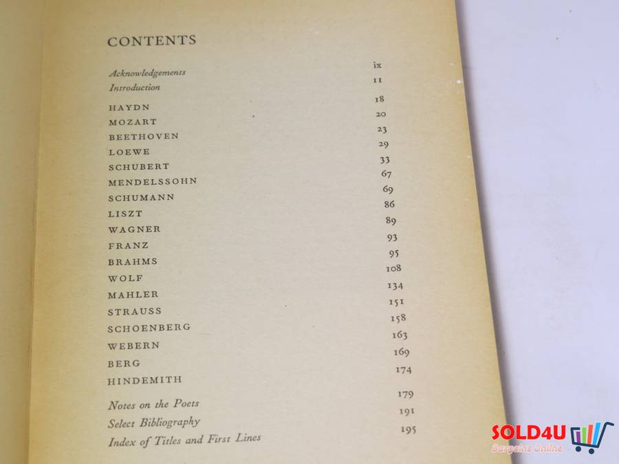 The Penguin book of Lieder by S.S.Prawer