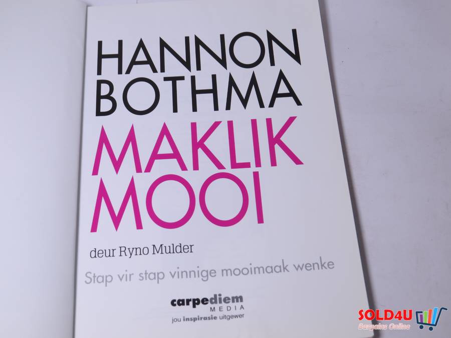 Hannon Bothma: Maklik mooi  Afrikaans  Ryno Mulder