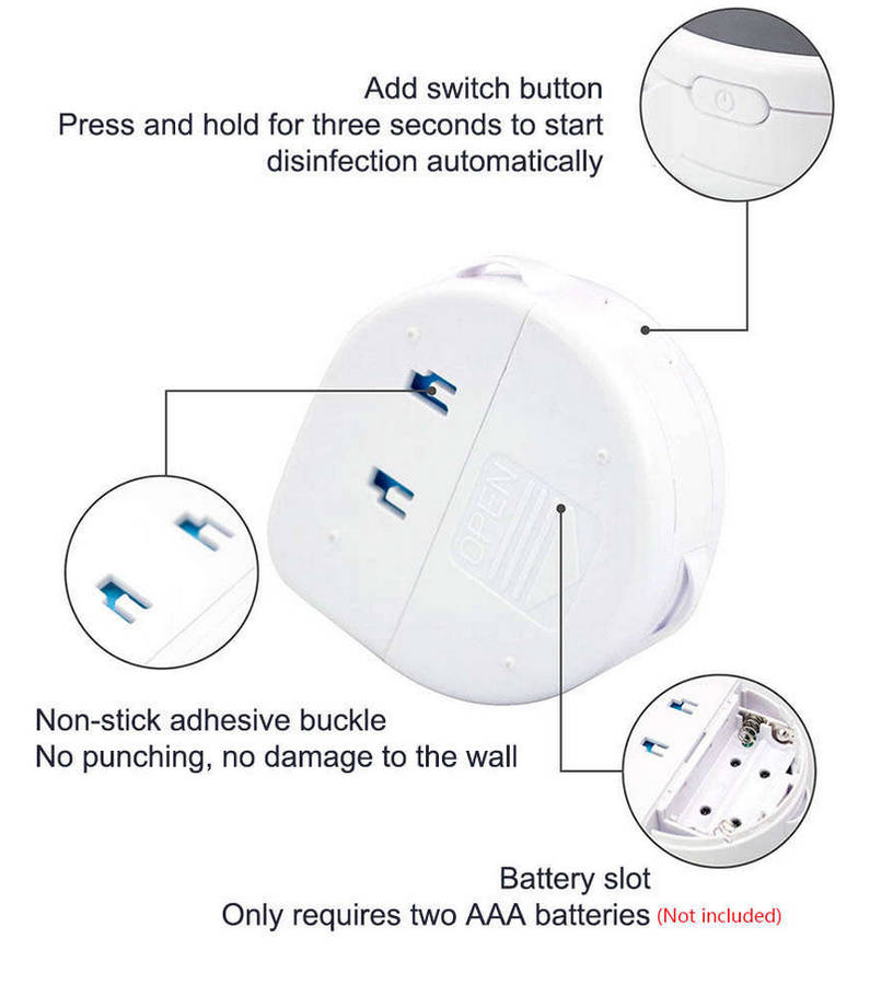 Portable UV Light Electric Toothbrush Sterilizer