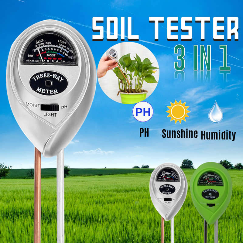 3-in-1 Gardening Soil Tester SunLight Moisture Meter & pH