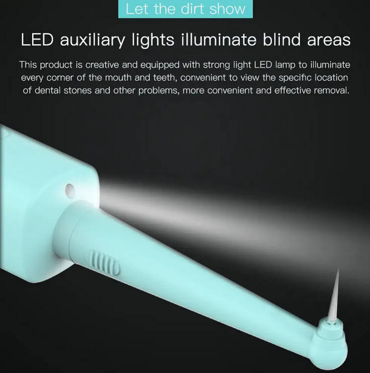 Sonic Dental Calculus Remover with LED Light Blue