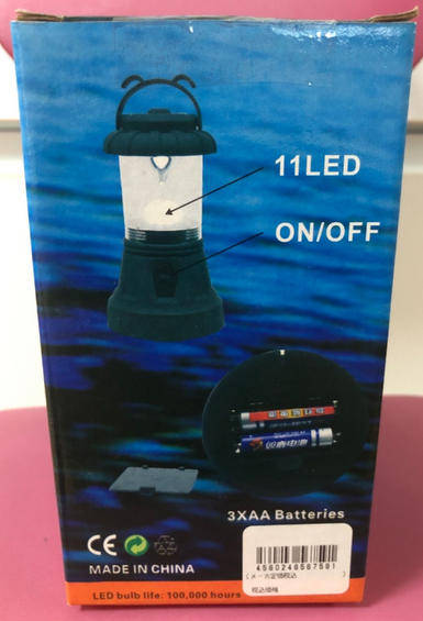 11 LED Bulbs Camping Fishing Bivouac Lantern Light built in Hook