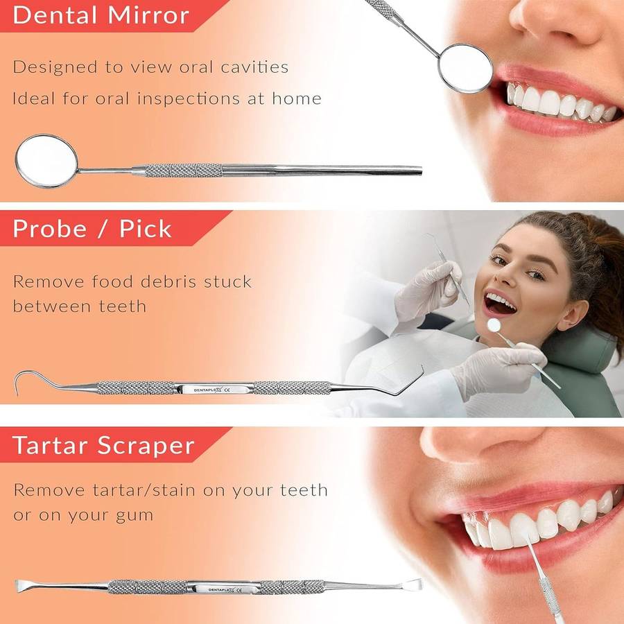 8 in 1 Professional Stainless Steel Dental care Tool Kit