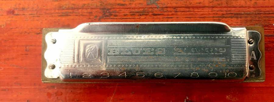 VINTAGE HOHNER BLUES HARP HARMONICA A KEY