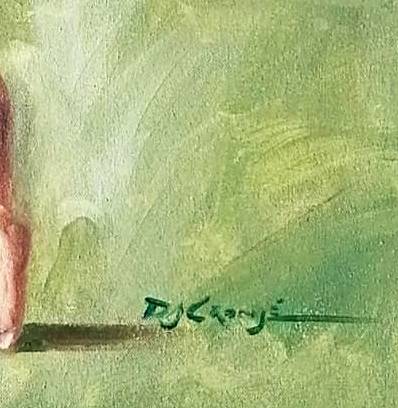 Dancer, Oil painting by Danie Cronjé on canvas roll, unframed