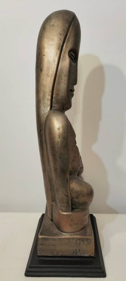 Absolutely Magnificent Art Deco Rima Padova Cast Plaster Mother and Children Circa 1950