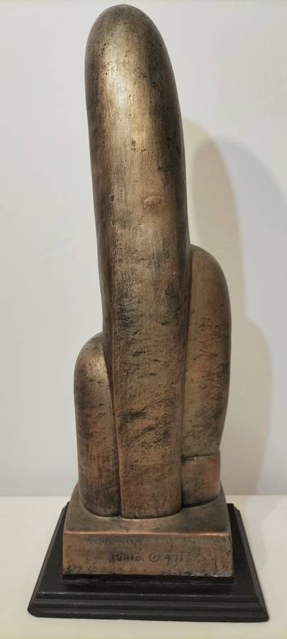 Absolutely Magnificent Art Deco Rima Padova Cast Plaster Mother and Children Circa 1950
