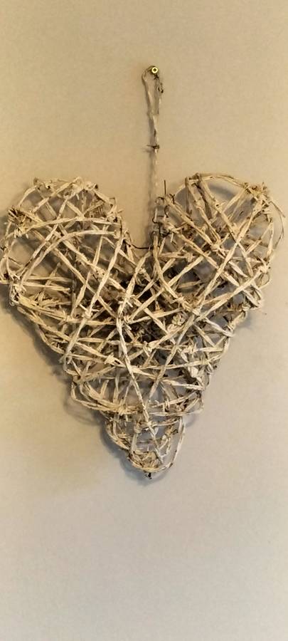 A Magnificent Huge Barb Wire Heart Hanging Mobile Decoration