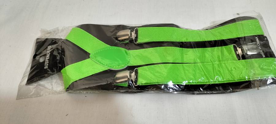 (NEW) Funky Green Suspenders