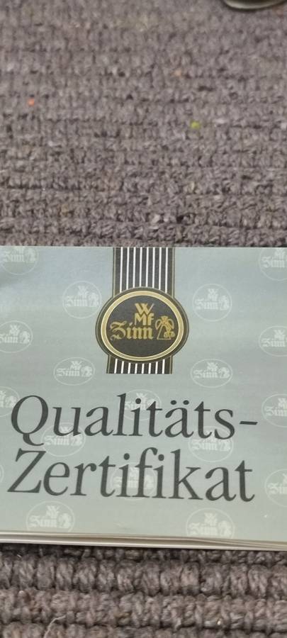 Magnificent Genuine WMF German Pewter Violin in Original Box