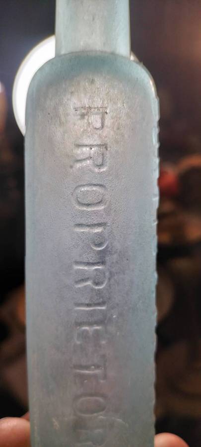 165 Years Old Extremely Rare 1860 Curtis & Perkins Proprietors Soothing Syrup Bottle
