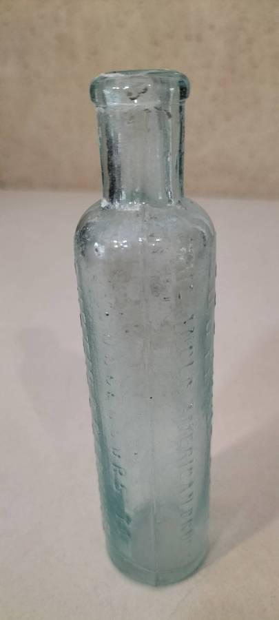 165 Years Old Extremely Rare 1860 Curtis & Perkins Proprietors Soothing Syrup Bottle (nr2)