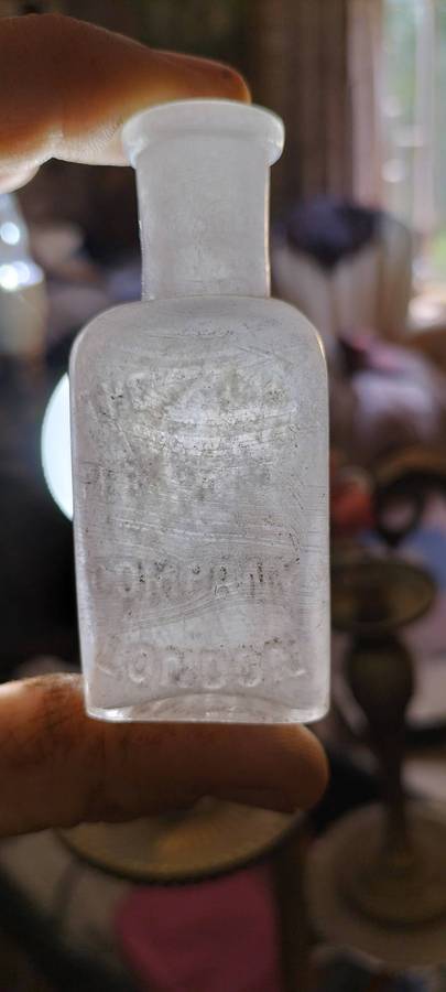 Extremely Rare Circa 1880 The Crown Perfumery London Perfume Bottle