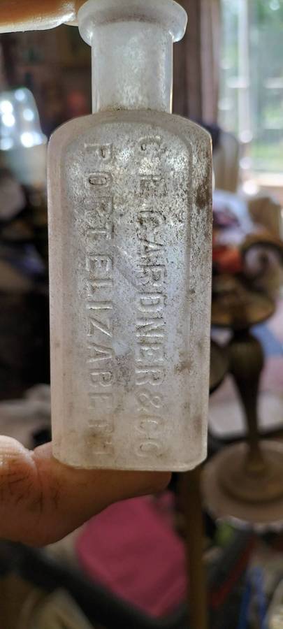 Early 1900 CE Gardner & Co Port Elizabeth Chemist Bottle