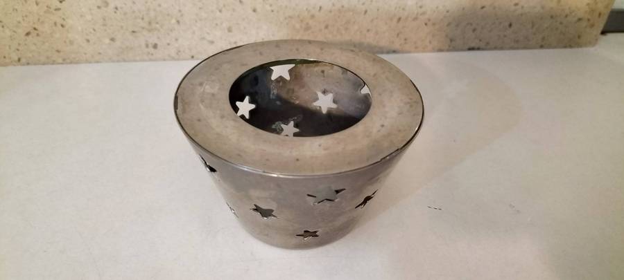 Stainless Steel T-Light Candle Cover.
