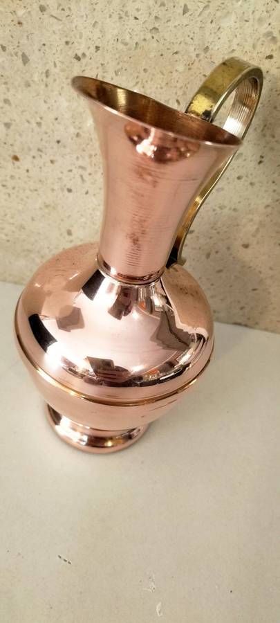 A Magnificent Red Copper with Yellow Brass Vase