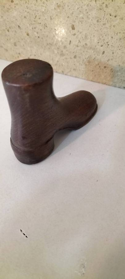 A Unique Small Woodcarving Of a Shoe