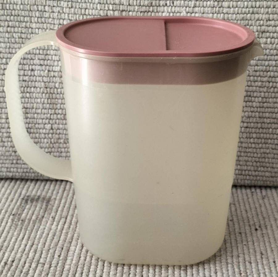 A Rare Pink Tupperware Liter Jug