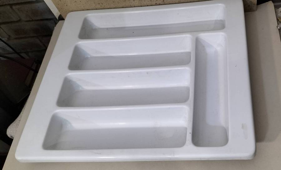 Extra Large Quality 5 Compartment Plastic Cutlery/Utensil/Tool/Crafts Tray