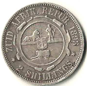 ZAR Kruger 1893 2 shilling.RARE. Condition!
