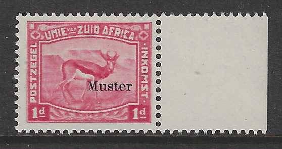Union: 1923 scarce Carmine Harrison Essay "MUSTER" marginal/superb unused - as issued.