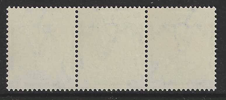 1930's Union Roto TETE-BECHE strip with rare cylinder flaw - MNH