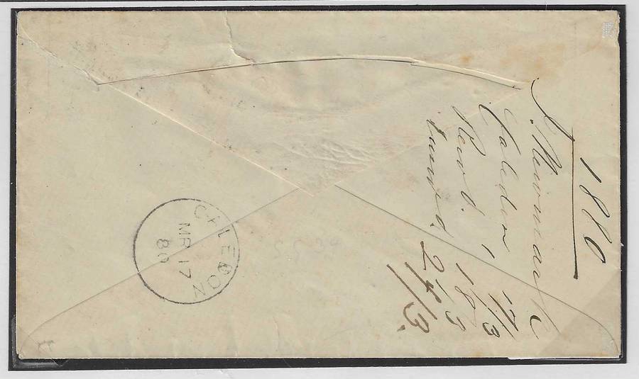 Cape the 1879 "THREE PENCE" red surcharge on 1880 Caledon/Cape Town cover. See below.