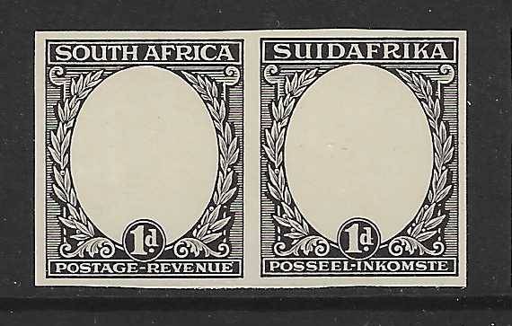 Union Imperf Roto Proof pair - Frame only.