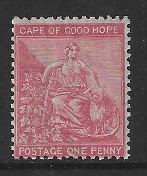 Cape 1865 1d MNH. CV R5,000. SACC 18a/SG 23a. See below.