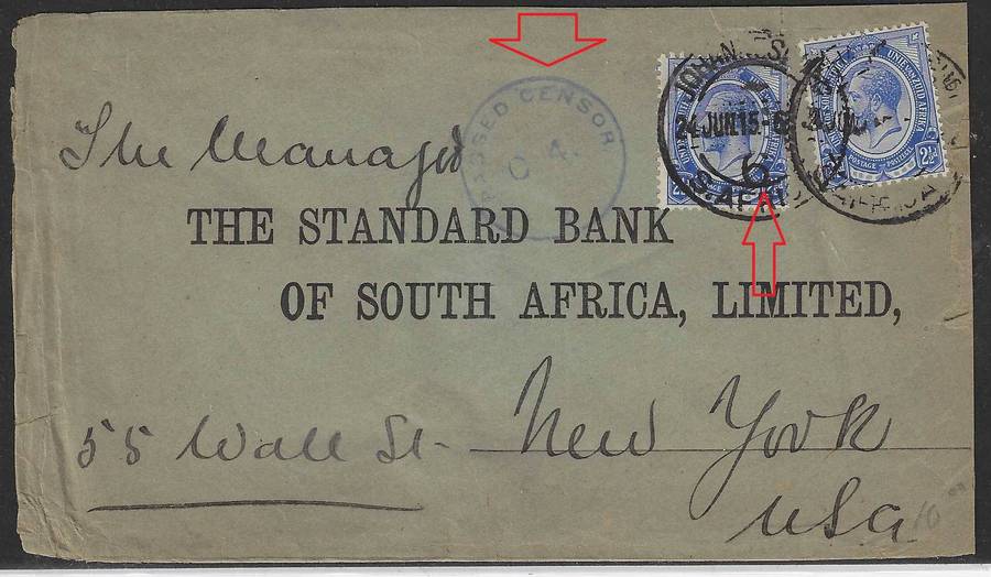 Union: pair CENSORED covers (1915 & 1917) to New York.