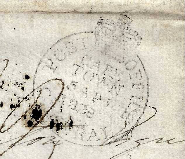 Cape 1828 Rare Cape Town/Hastings/London/Daventry `INDIA LETTER - HASTINGS` ship letter.