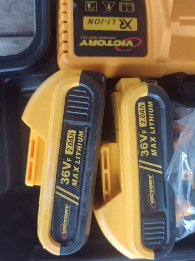 Cordless Electric Drill Set with 2 x 7500mAh Batteries